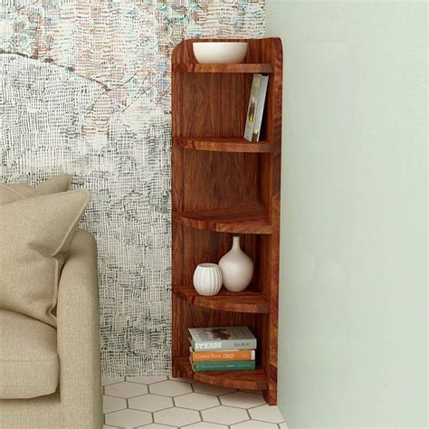 wall mounted corner shelves wood.